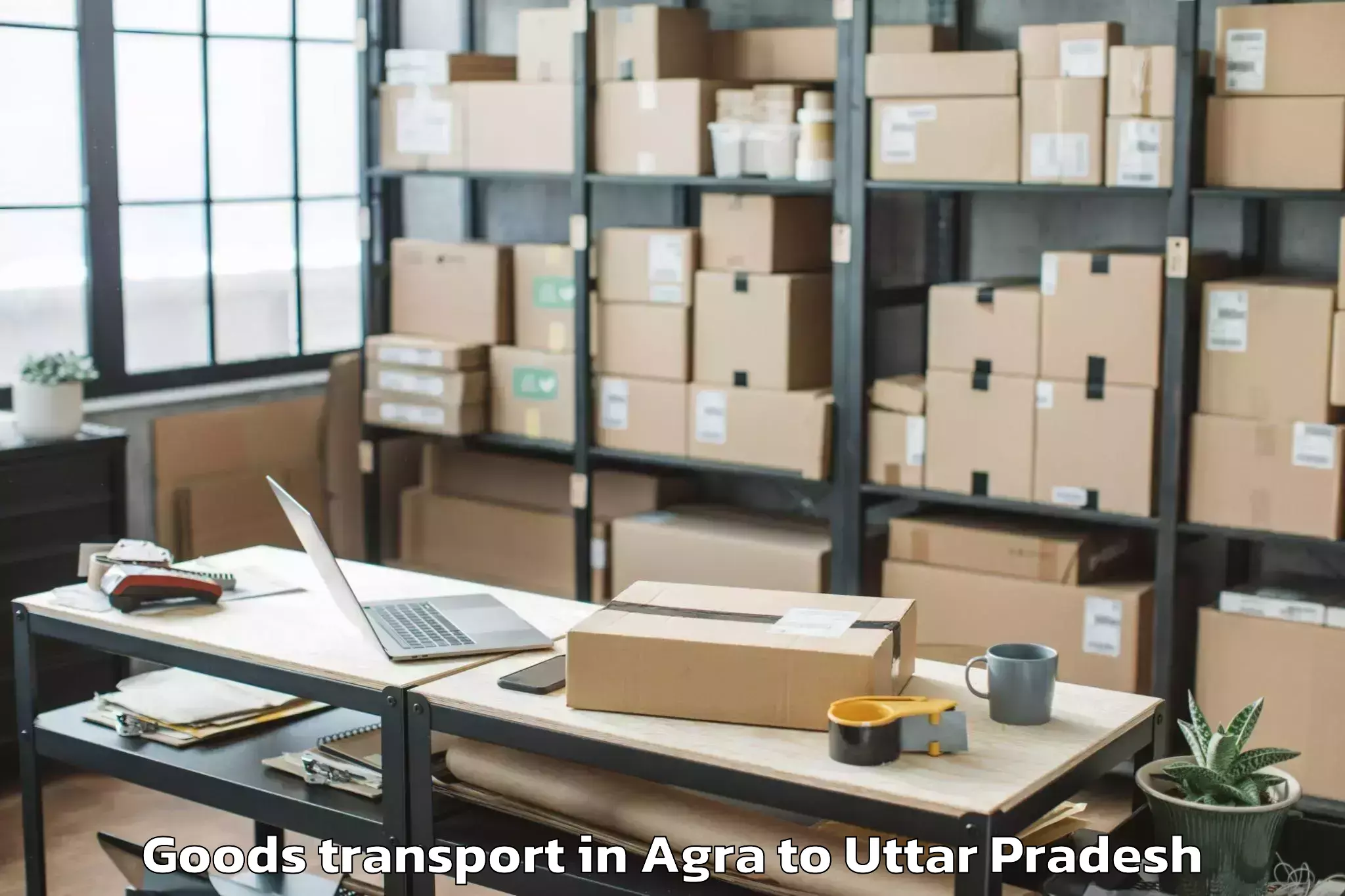 Book Agra to Bareli Goods Transport Online